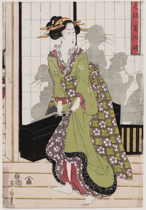 Kikugawa Eizan Title-An Array of Fashionable Beauties (Fûryû bijin soroe) Date-1811