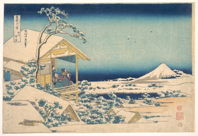 -Morning after the Snow at Koishikawa in Edo (Koishikawa yuki no ashita), from the series Thirty-six Views of Mount Fuji (Fugaku sanjûrokkei).jpg